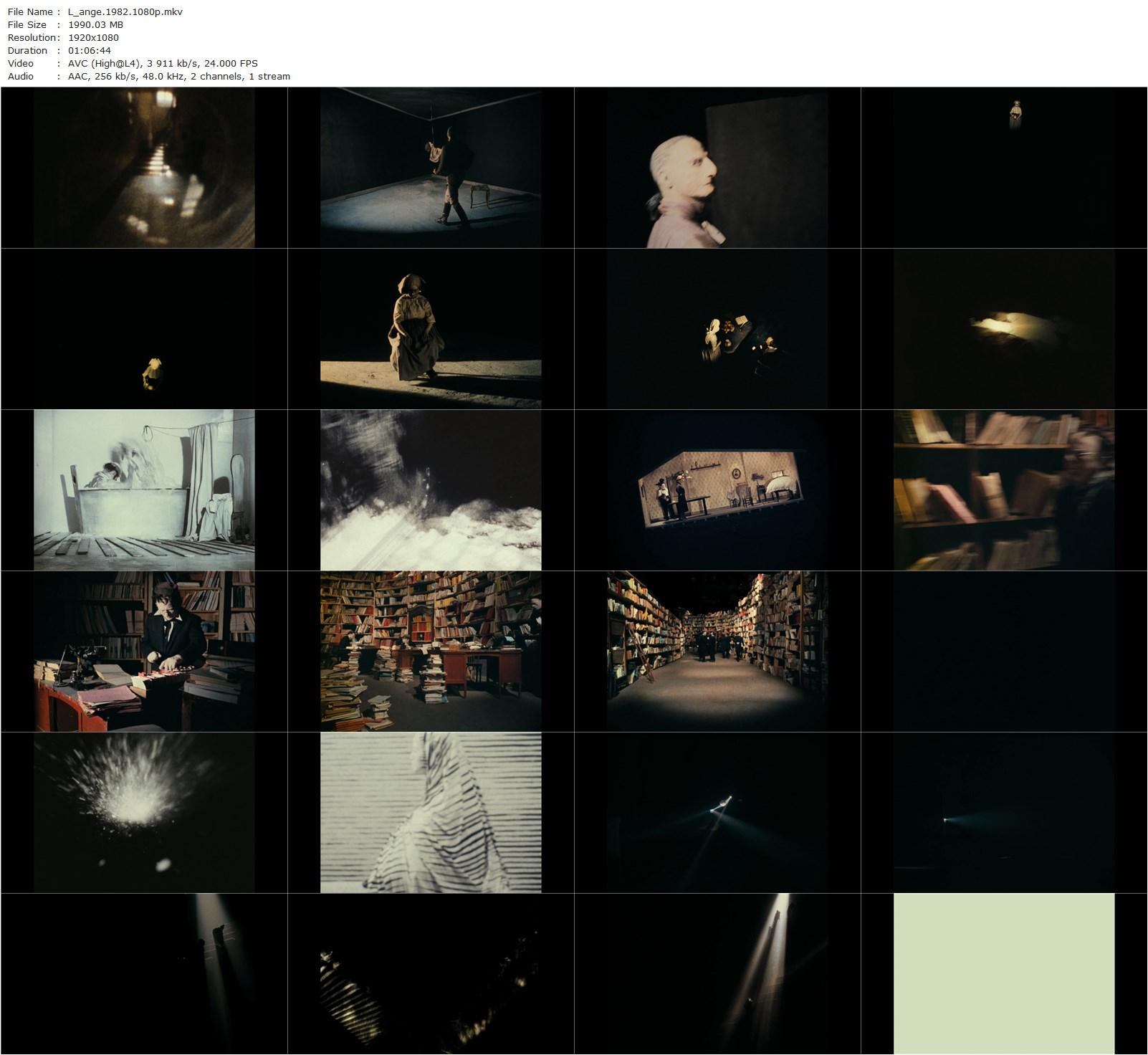 L’ange (1982) Patrick Bokanowski, Maurice Baquet, Jean-Marie Bon, Martine Couture-poster