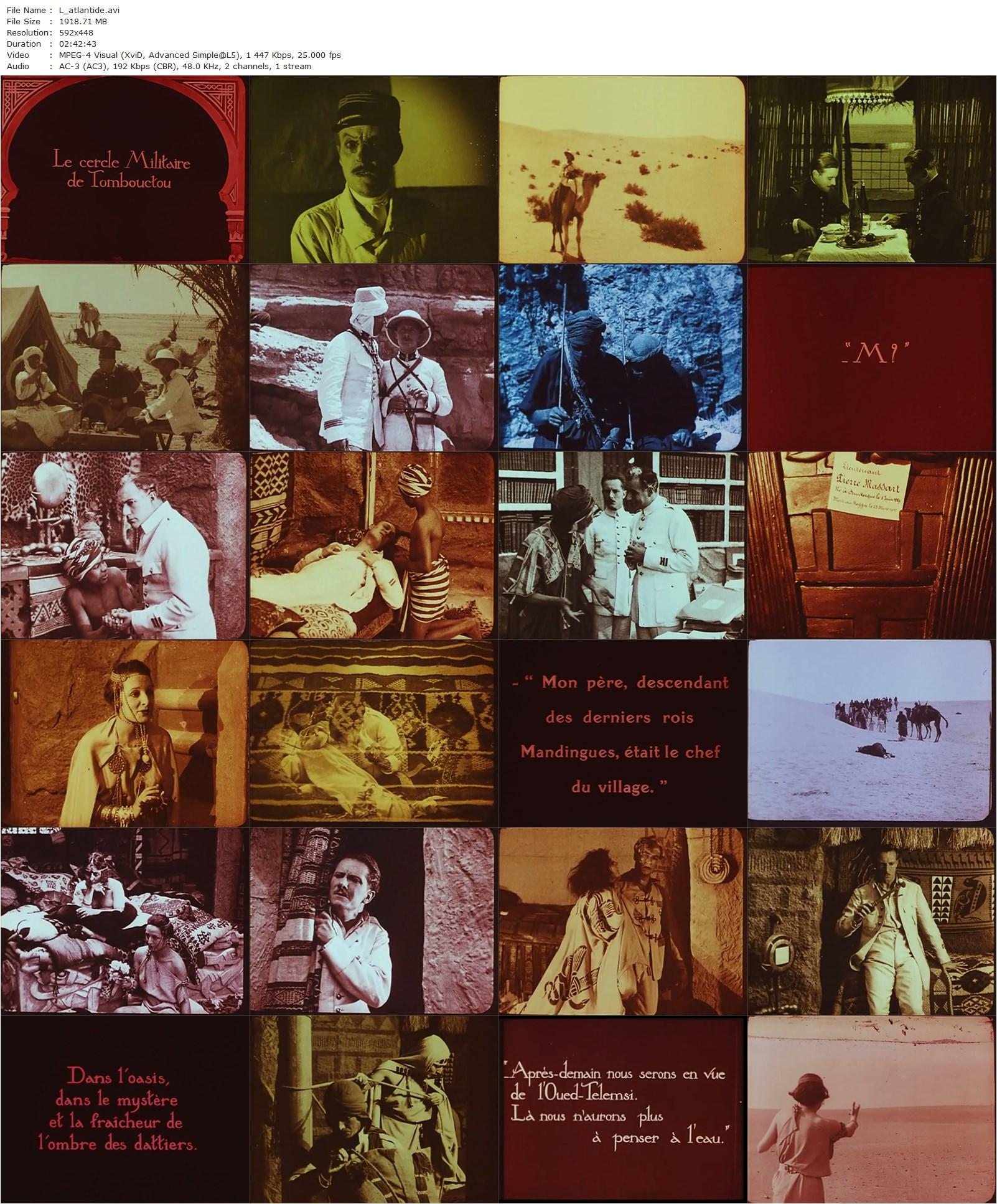 L’Atlantide (1921) Jacques Feyder, Jean Angelo, Stacia Napierkowska, Georges Melchior-poster