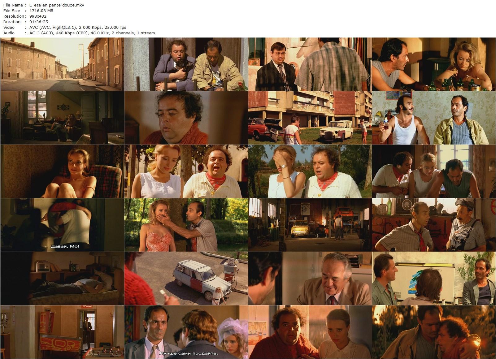 L’été en pente douce (1987) Gérard Krawczyk, Jacques Villeret, Jean-Pierre Bacri, Pauline Lafont-poster