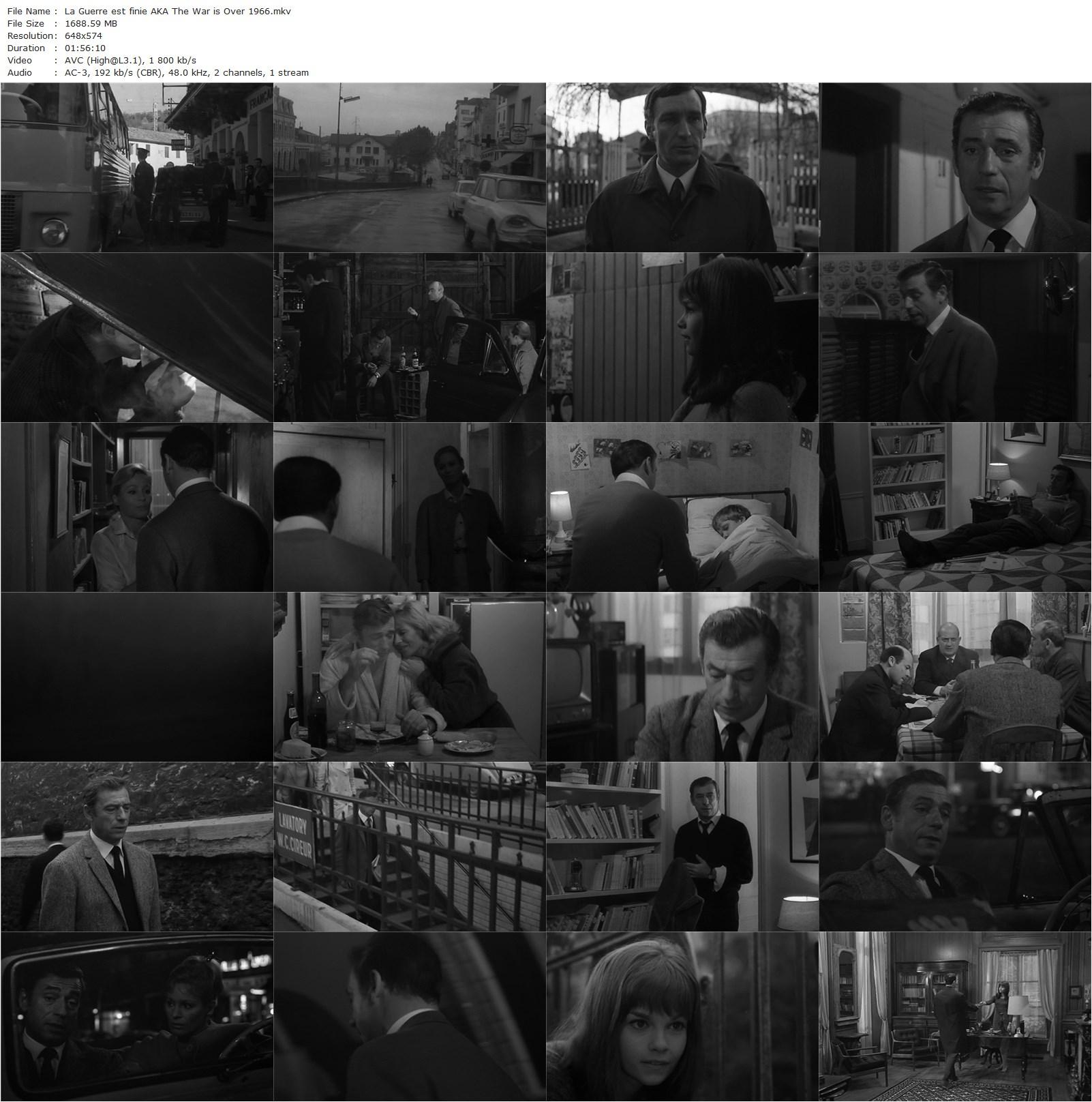 The War Is Over AKA La guerre est finie (1966) Alain Resnais, Yves Montand, Ingrid Thulin, Geneviève Bujold-poster