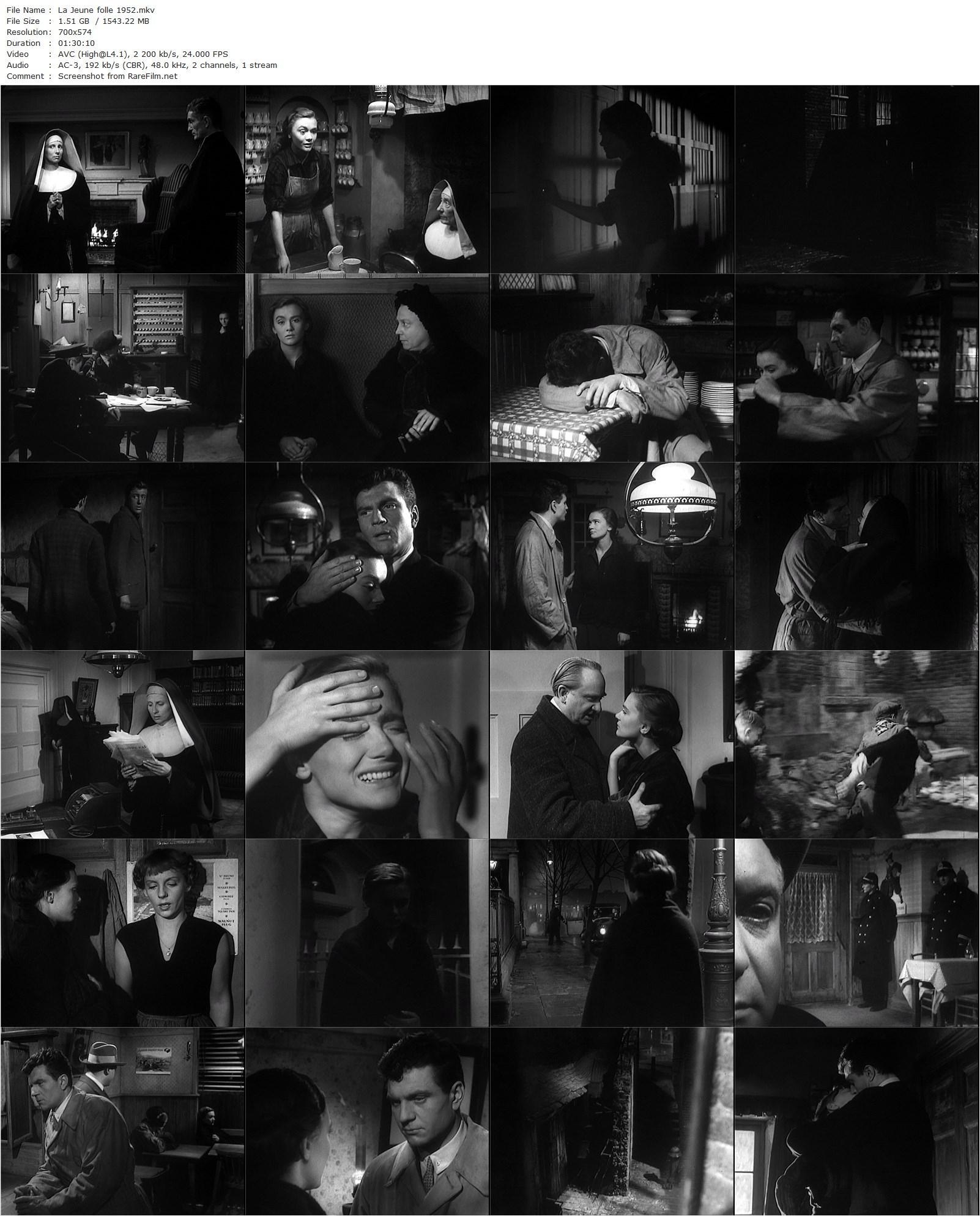 Desperate Decision / La jeune folle (1952) Yves Allégret, Danièle Delorme, Henri Vidal, Jean Debucourt-poster