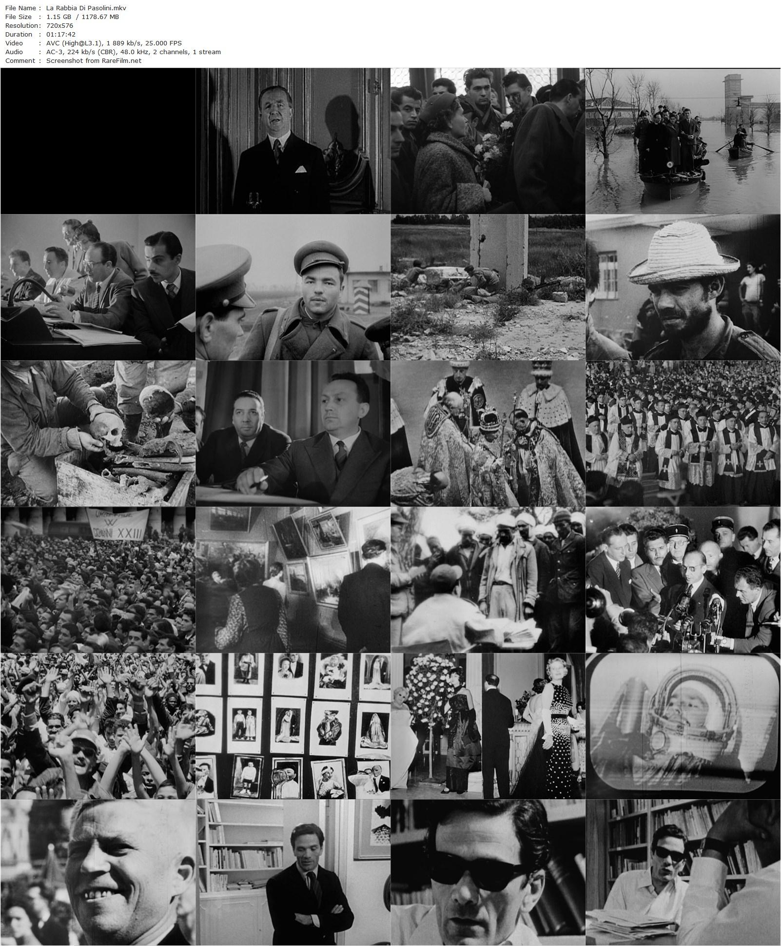 La rabbia di Pasolini (2008) Pier Paolo Pasolini, Giuseppe Bertolucci, Giorgio Bassani, Renato Guttuso-poster