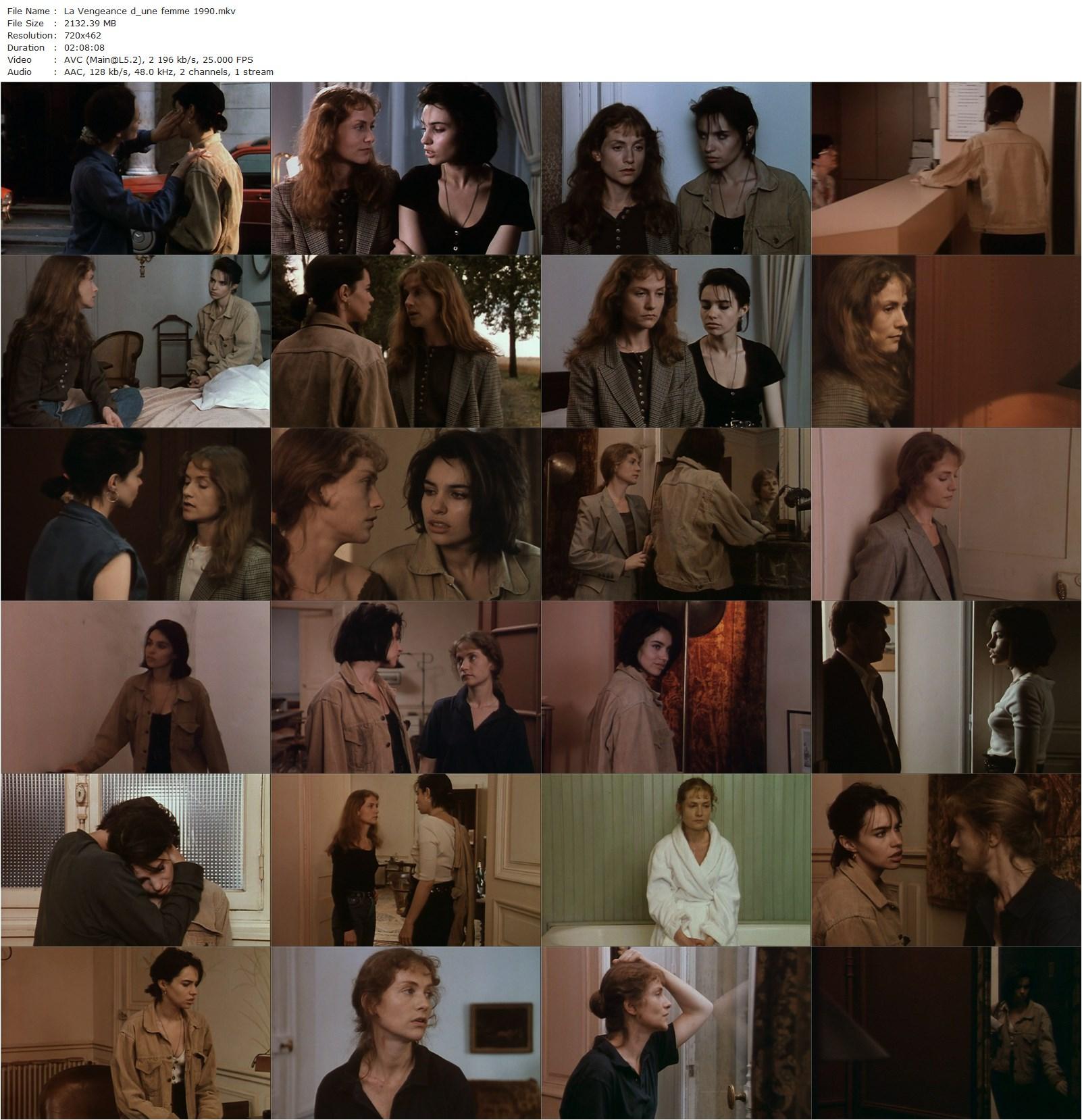 A Woman’s Revenge AKA La vengeance d’une femme (1990) Jacques Doillon, Isabelle Huppert, Béatrice Dalle, Jean-Louis Murat-poster