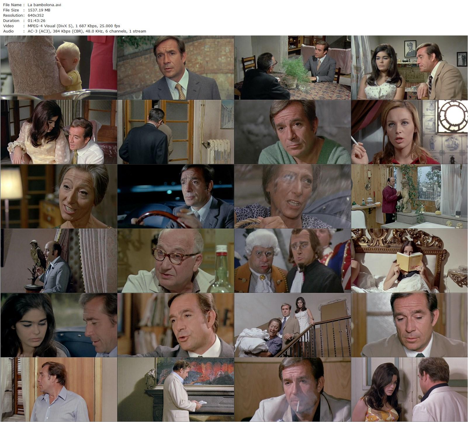 La bambolona (1968) Franco Giraldi, Ugo Tognazzi, Isabella Rei, Lilla Brignone-poster