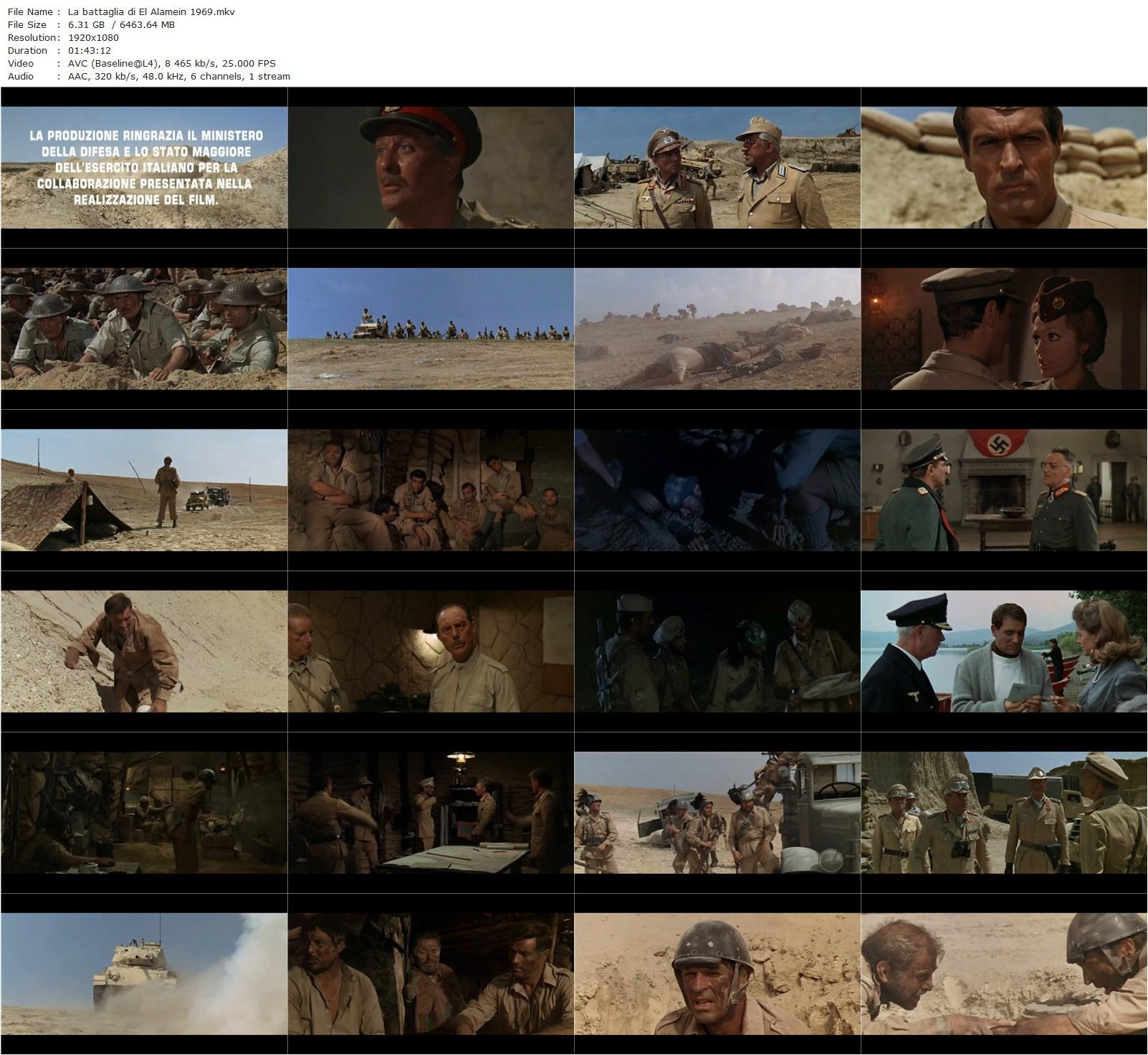 The Battle of El Alamein AKA La battaglia di El Alamein (1969) Giorgio Ferroni, Frederick Stafford, George Hilton, Michael Rennie-poster