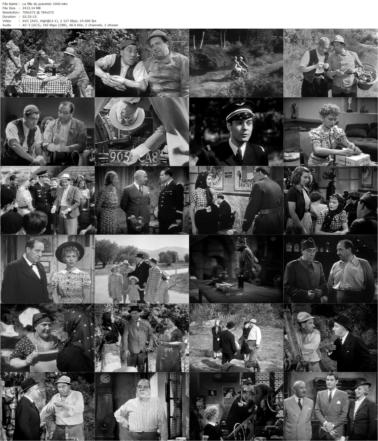 The well-diggers daughter (1940) Marcel Pagnol, Raimu, Fernandel, Josette Day-poster