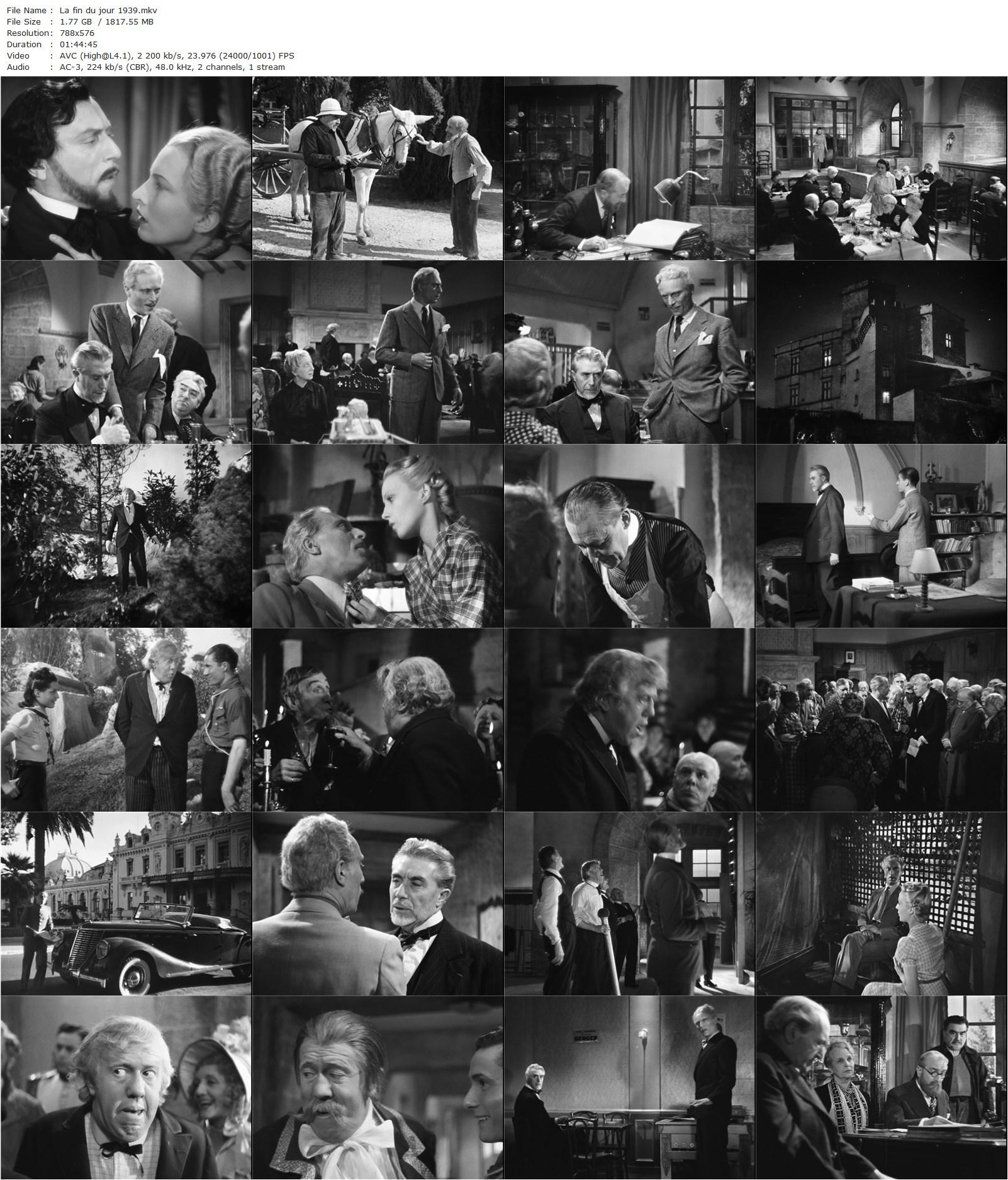 The End of the Day AKA La fin du jour (1939) Julien Duvivier, Victor Francen, Michel Simon, Louis Jouvet-poster