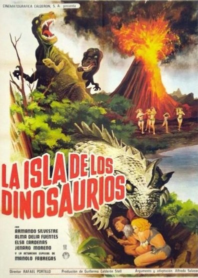 The Island of the Dinosaurs / La isla de los dinosaurios (1967) Rafael Portillo, Armando Silvestre, Alma Delia Fuentes, Manolo Fábregas