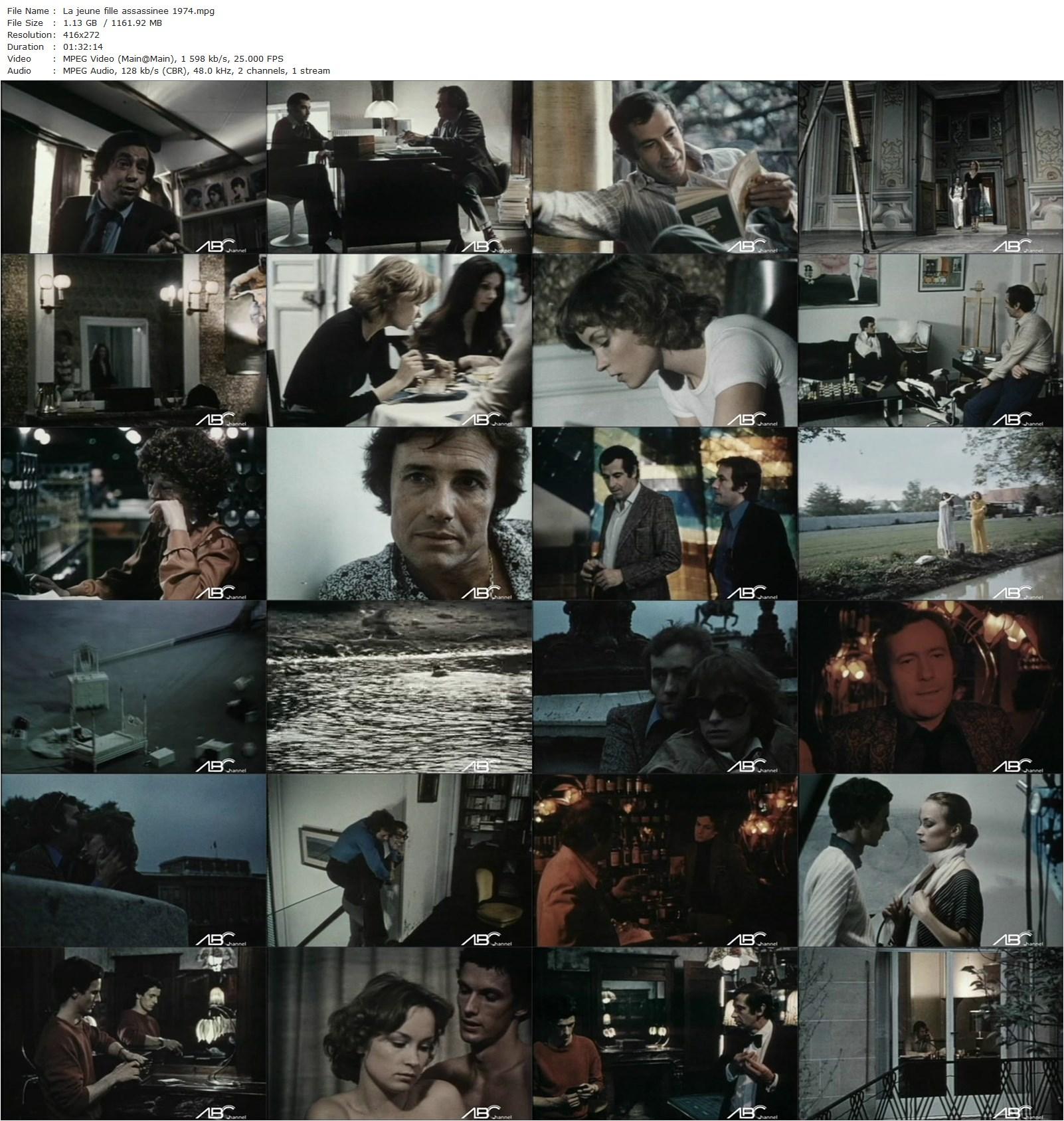 The Murdered Young Girl AKA La jeune fille assassinée (1974) Roger Vadim, Sirpa Lane, Michel Duchaussoy, Mathieu Carrière-poster