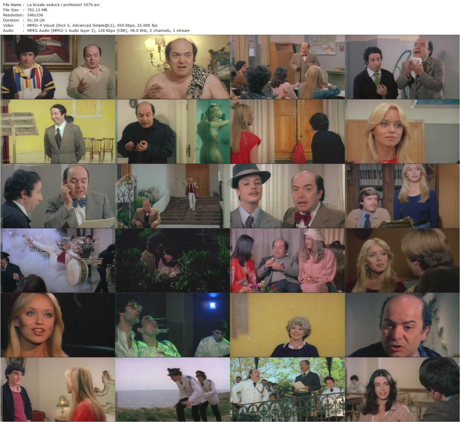 La liceale seduce i professori (1979) Mariano Laurenti, Gloria Guida, Alvaro Vitali, Lino Banfi-poster