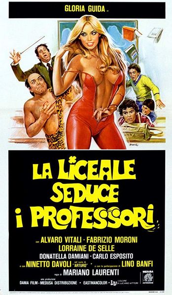 La liceale seduce i professori (1979) Mariano Laurenti, Gloria Guida, Alvaro Vitali, Lino Banfi