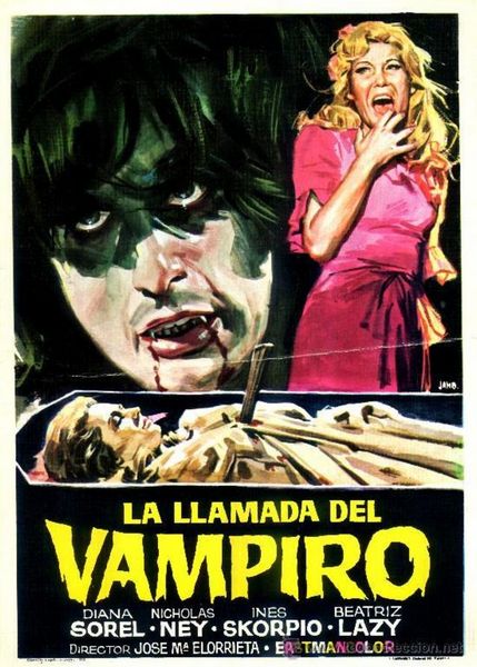 The Curse of the Vampyr AKA La llamada del vampiro (1972) José María Elorrieta, Diana Sorel, Nicholas Ney, Inés Morales