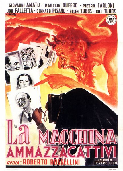 La macchina ammazzacattivi / The Machine That Kills Bad People (1952) Roberto Rossellini, Gennaro Pisano, Marilyn Buferd, William Tubbs, Comedy, Fantasy