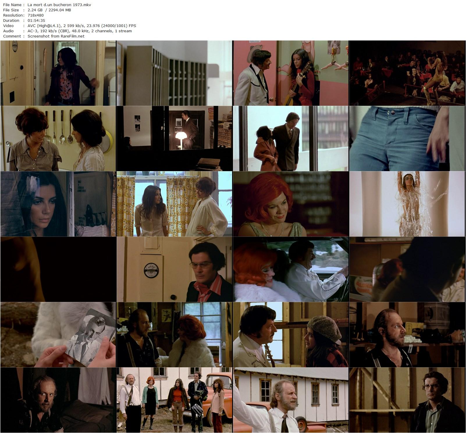 The Death of a Lumberjack / La mort d’un bûcheron (1973) Gilles Carle, Carole Laure, Willie Lamothe, Daniel Pilon-poster