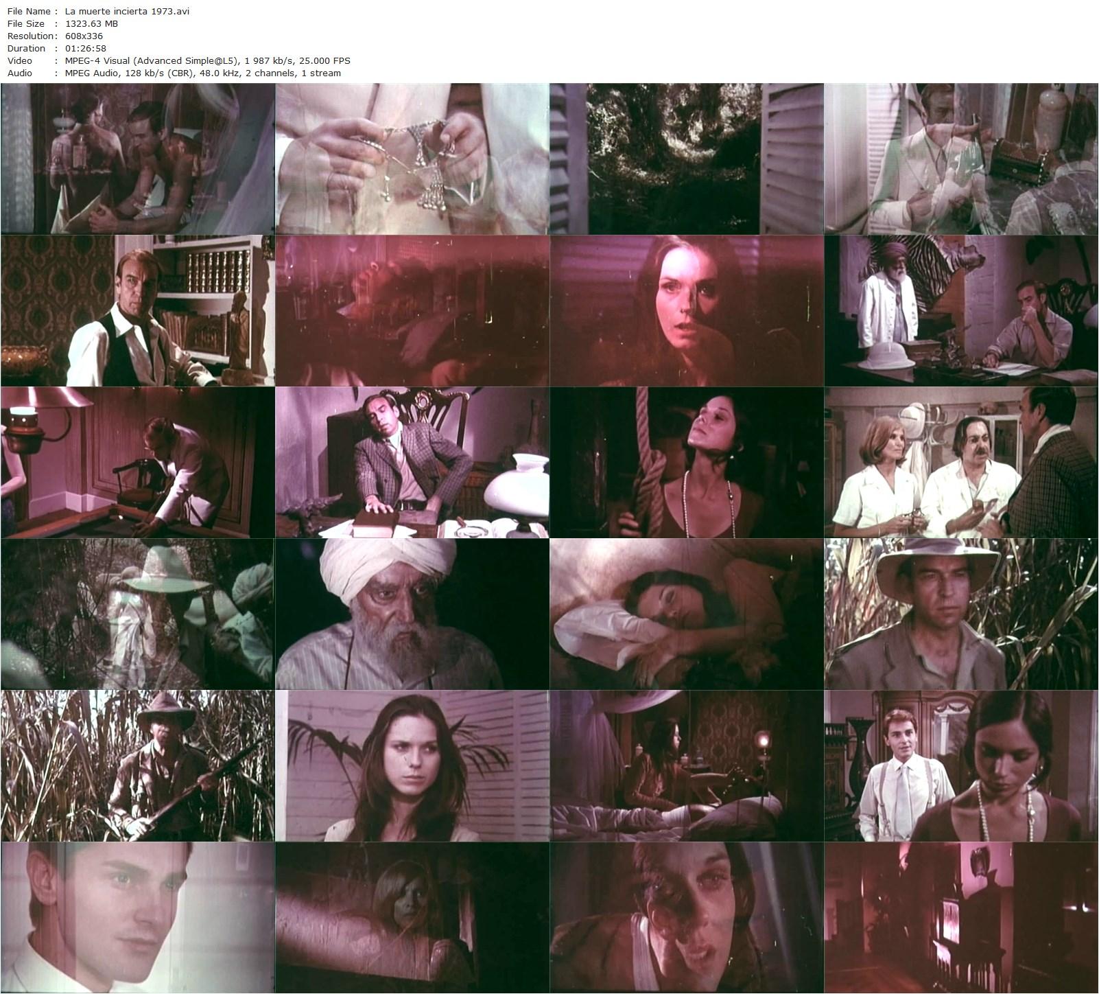 The Uncertain Death AKA La muerte incierta (1973) José Ramón Larraz, Mary Maude, Yelena Samarina, Antonio Molino Rojo-poster