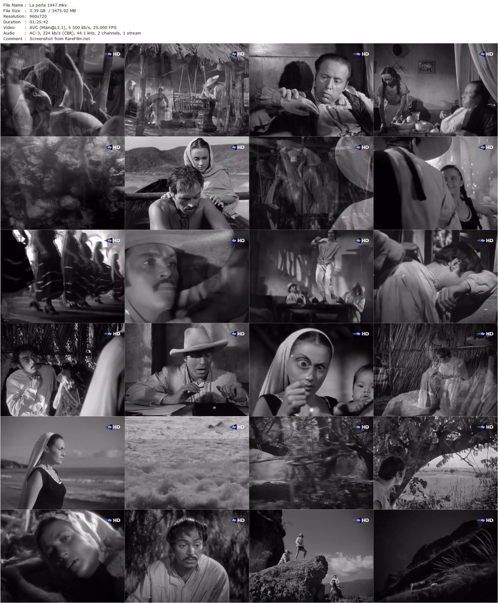 The Pearl / La perla (1947) Emilio Fernández, Pedro Armendáriz, María Elena Marqués, Fernando Wagner-poster