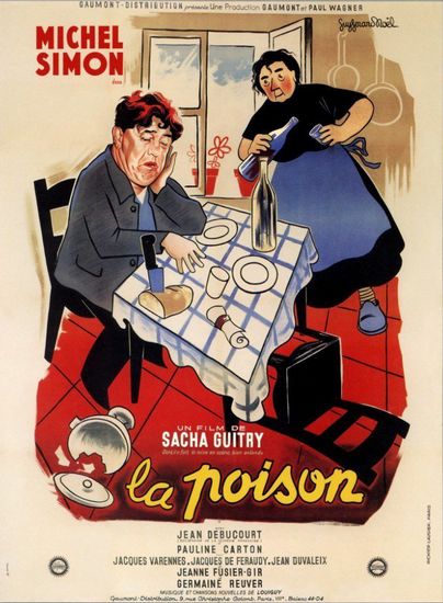 La poison (1951) Sacha Guitry, Michel Simon, Jean Debucourt, Jacques Varennes
