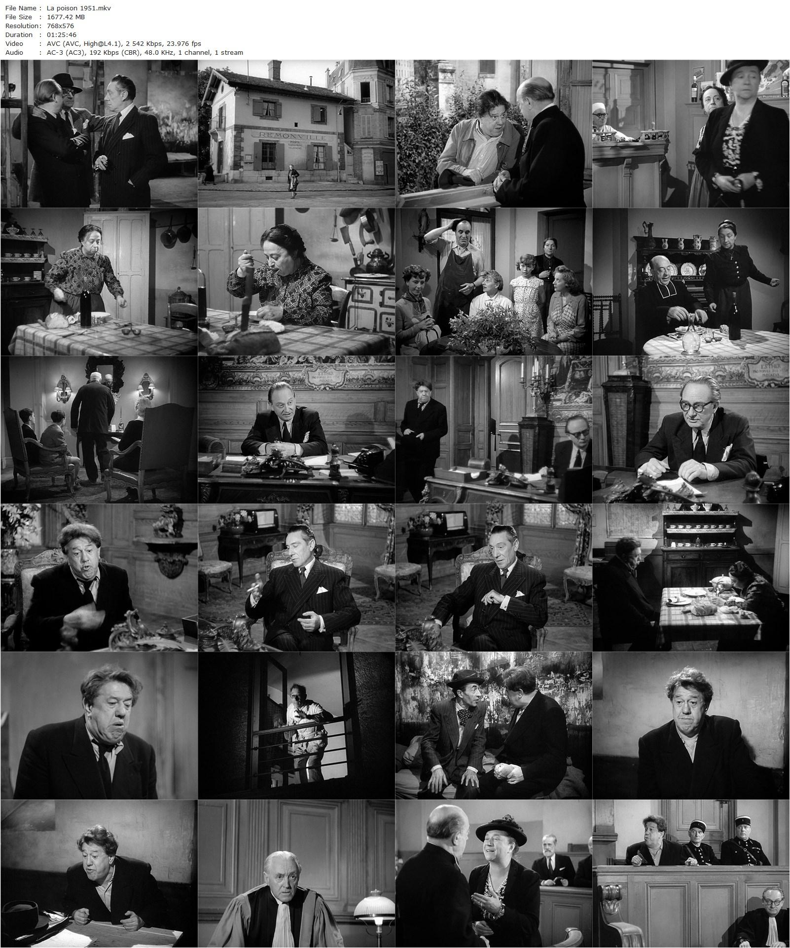 La poison (1951) Sacha Guitry, Michel Simon, Jean Debucourt, Jacques Varennes-poster