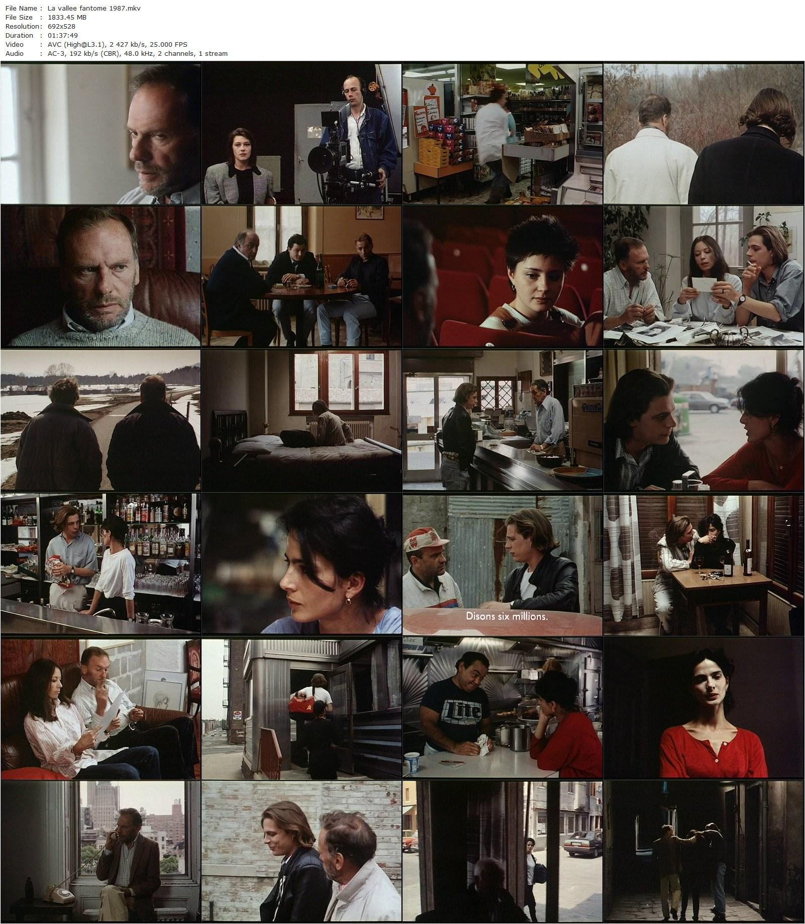 La vallée fantôme (1987) Alain Tanner, Jean-Louis Trintignant, Jacob Berger, Laura Morante-poster