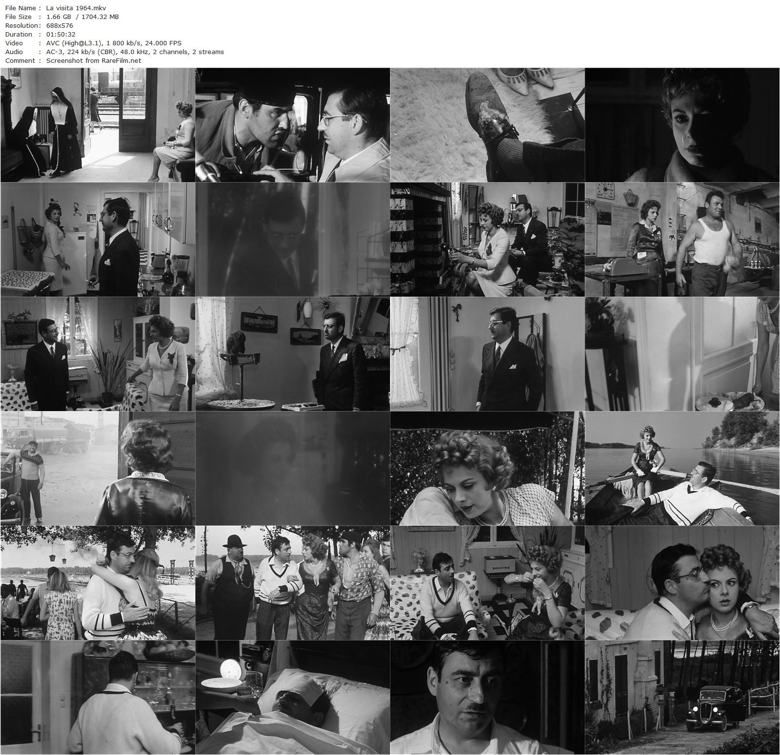 The Visitor / La visita (1964) Antonio Pietrangeli, Sandra Milo, François Périer, Mario Adorf-poster