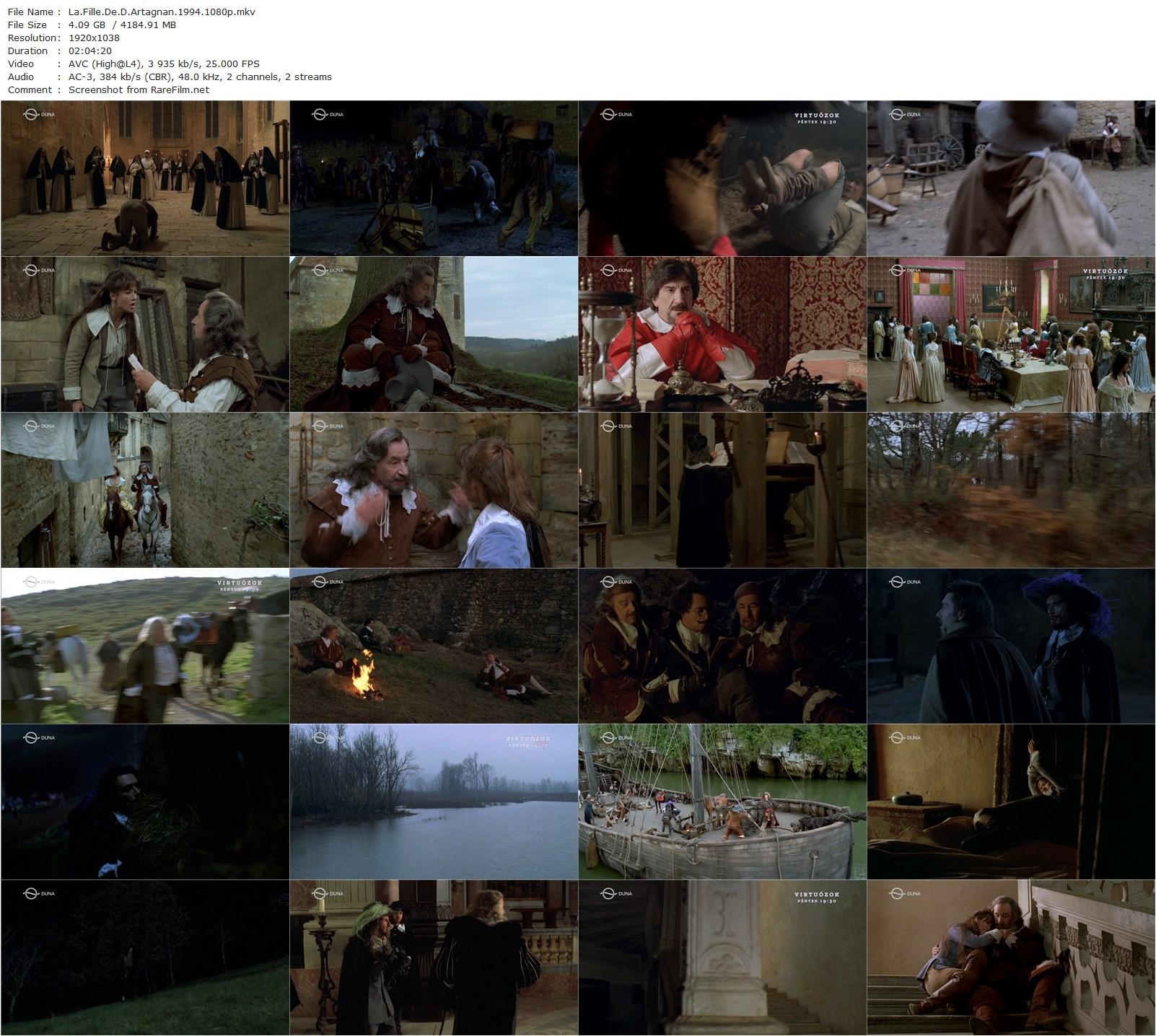 Revenge of the Musketeers / La fille de d’Artagnan (1994) Bertrand Tavernier, Sophie Marceau, Philippe Noiret, Claude Rich-poster