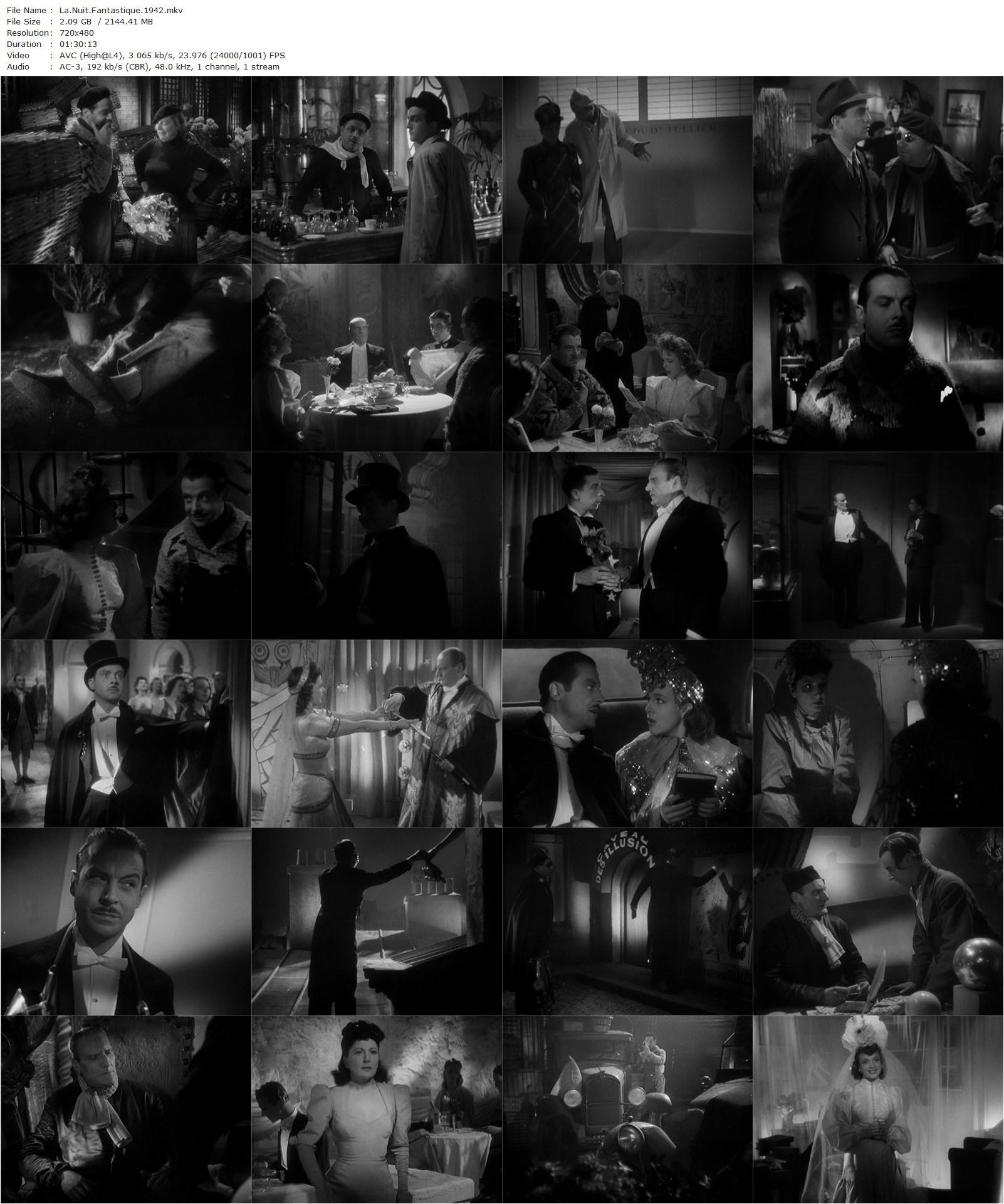 Fantastic Night AKA La nuit fantastique (1942) Marcel L’Herbier, Fernand Gravey, Micheline Presle, Saturnin Fabre-poster