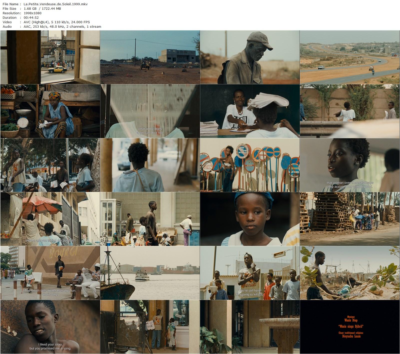 The Little Girl Who Sold the Sun AKA La petite vendeuse de soleil (1999) Djibril Diop Mambéty, Moussa Baldé, Lissa Balera, Aminata Fall-poster