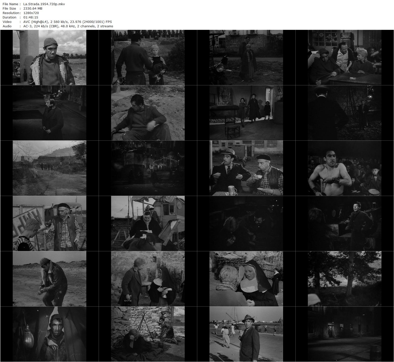 La strada (1954) Federico Fellini, Anthony Quinn, Giulietta Masina, Richard Basehart-poster