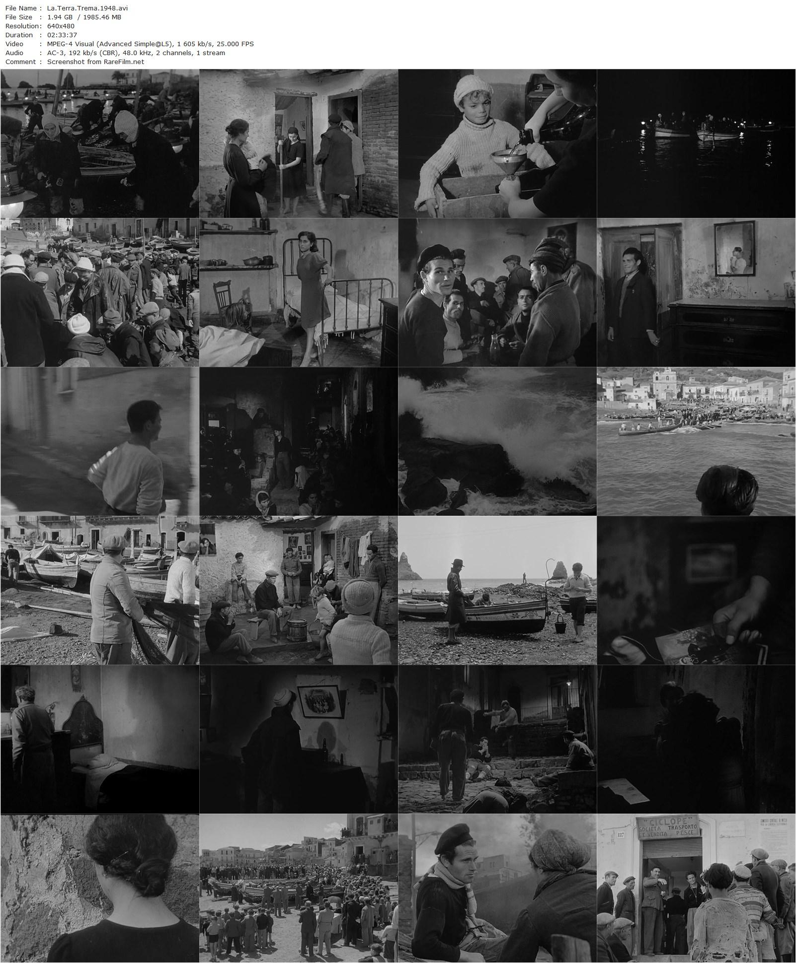 La Terra Trema / The Earth Trembles (1948) Luchino Visconti-poster