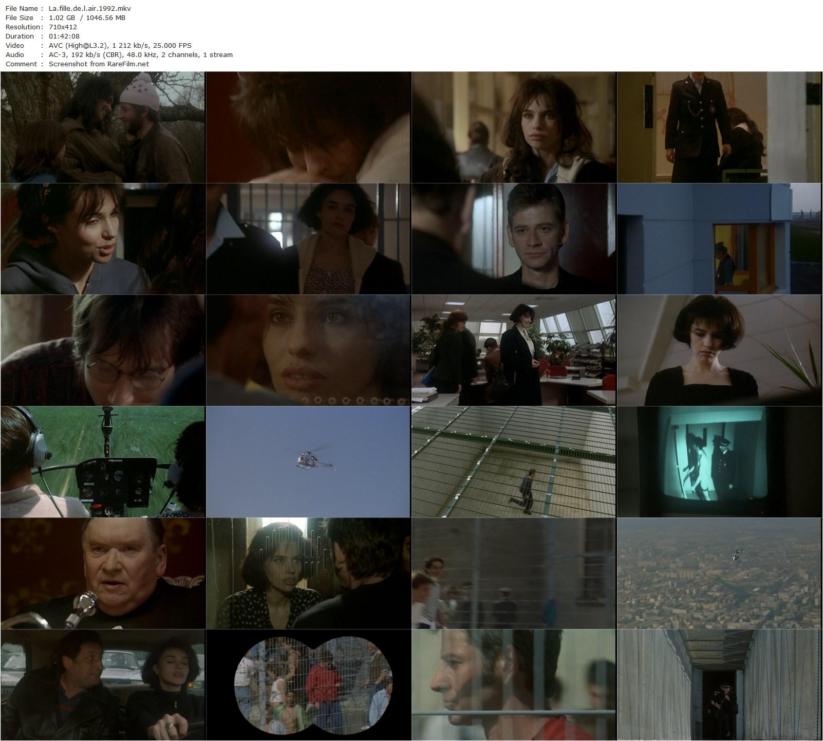 The Girl in the Air / La fille de l’air (1992) Maroun Bagdadi, Béatrice Dalle, Thierry Fortineau, Hippolyte Girardot-poster