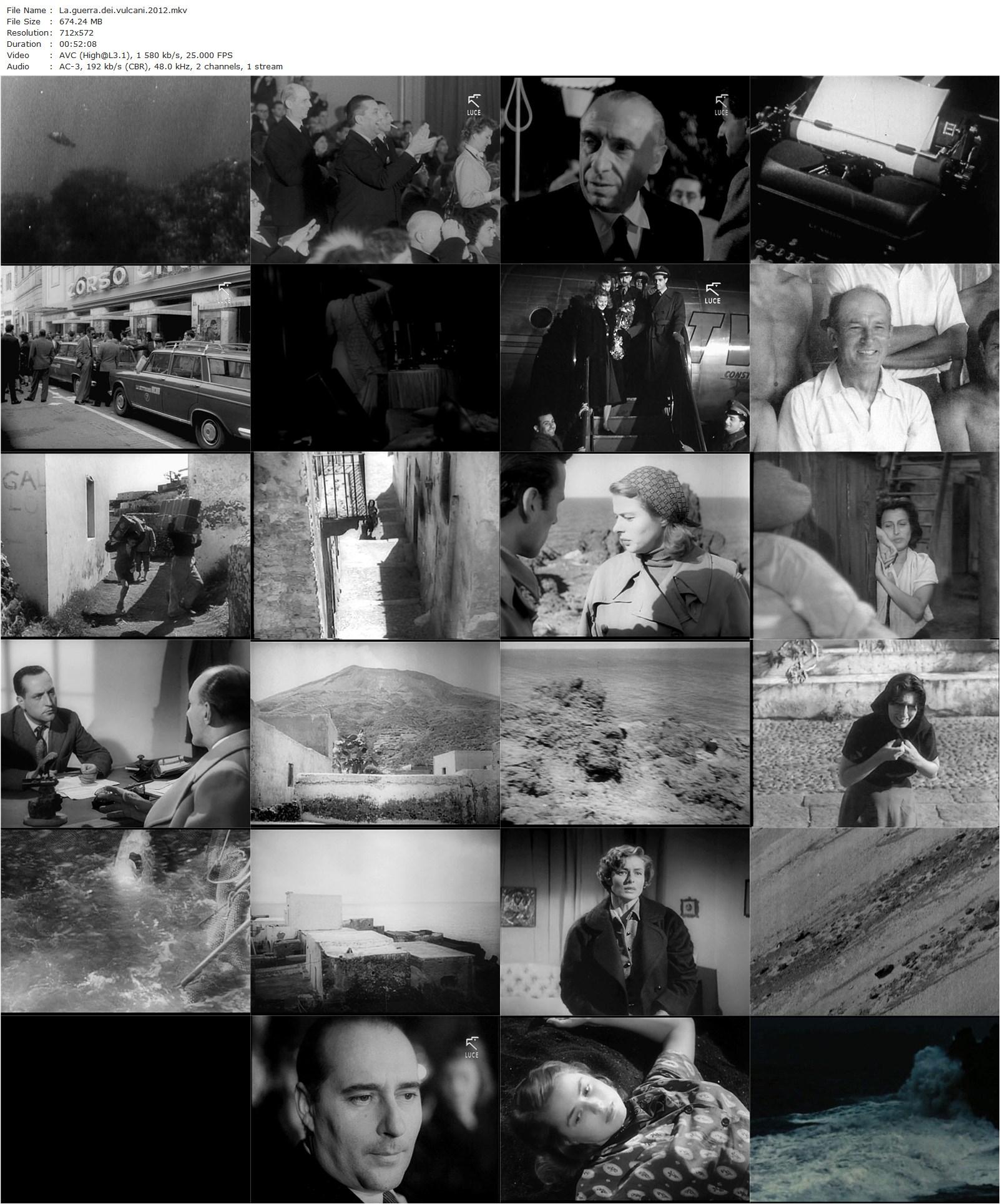 The War of the Volcanoes AKA La guerra dei vulcani (2012) Francesco Patierno, Ingrid Bergman, Anna Magnani, Roberto Rossellini-poster
