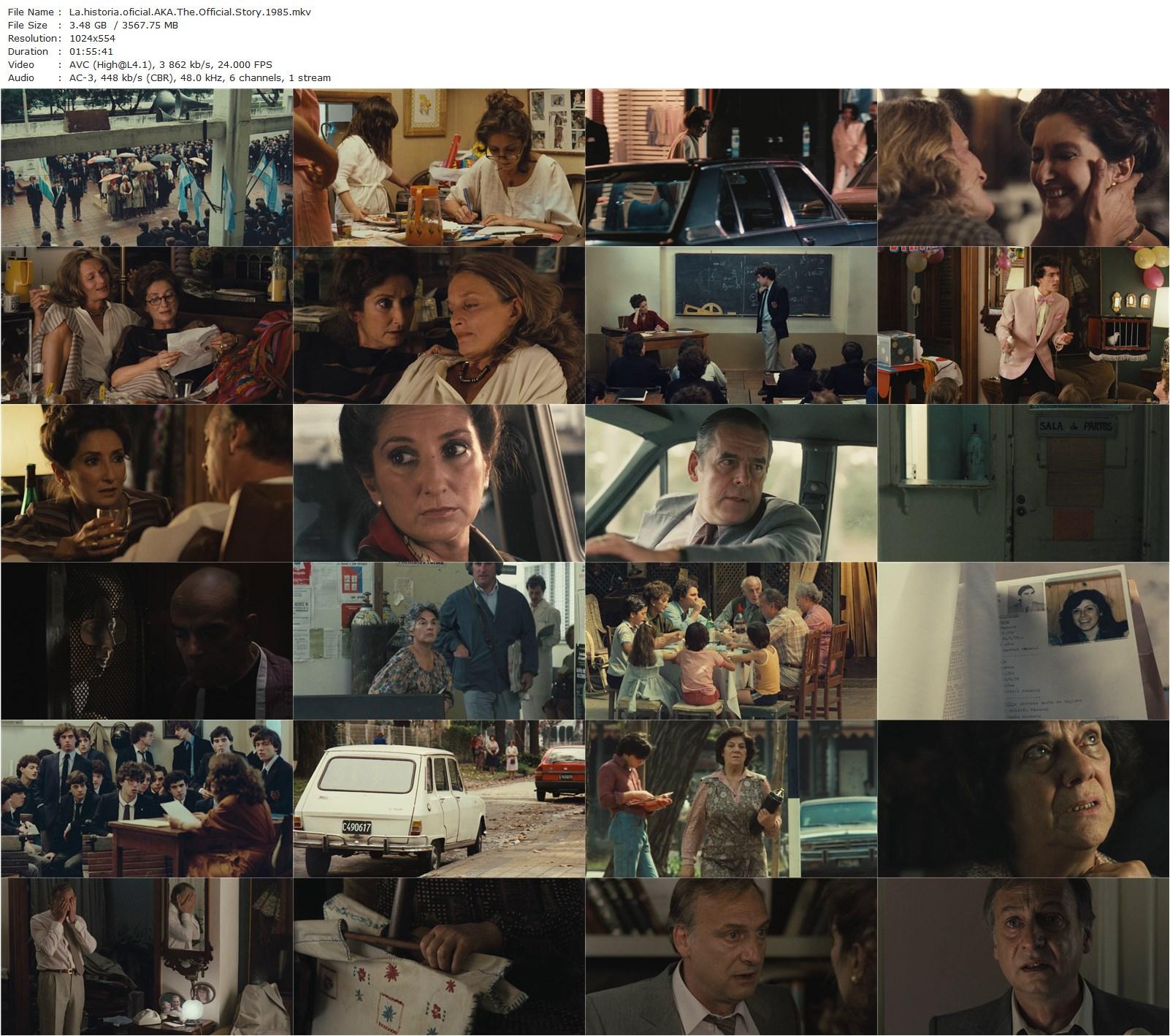 The Official Story AKA La historia oficial (1985) Luis Puenzo, Norma Aleandro, Héctor Alterio, Chunchuna Villafañe-poster