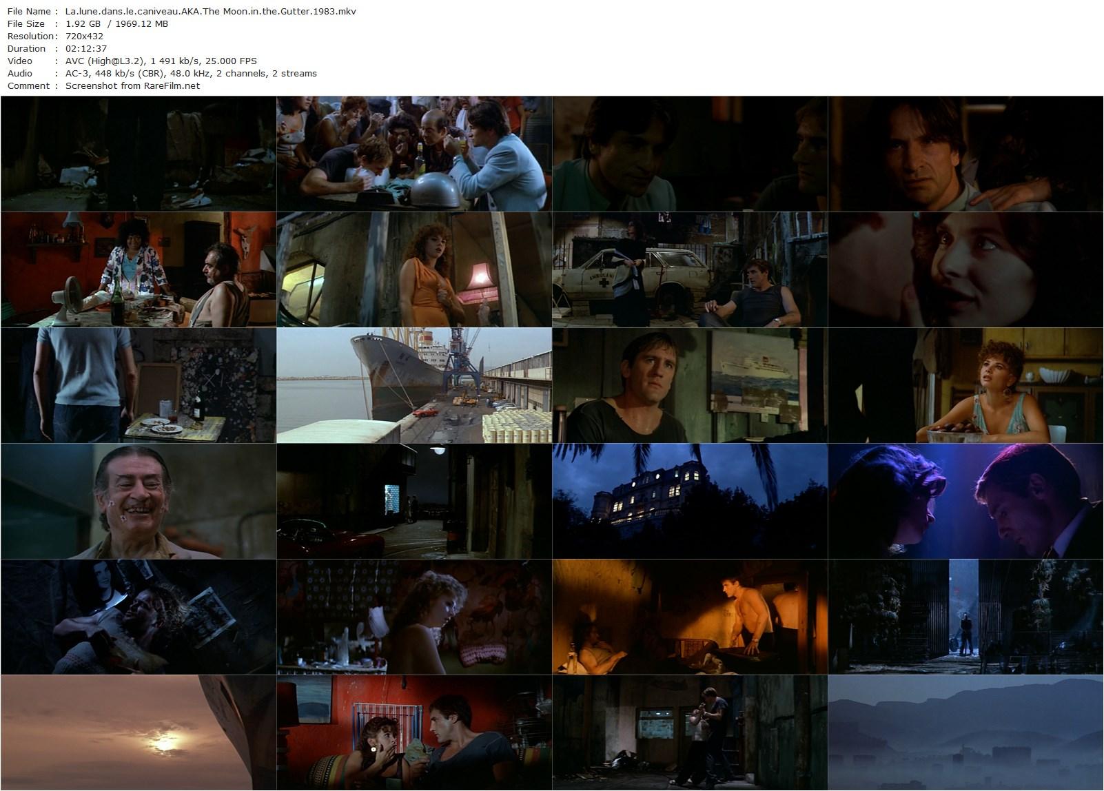 The Moon in the Gutter (1983) Jean-Jacques Beineix, Gérard Depardieu, Nastassja Kinski, Victoria Abril-poster