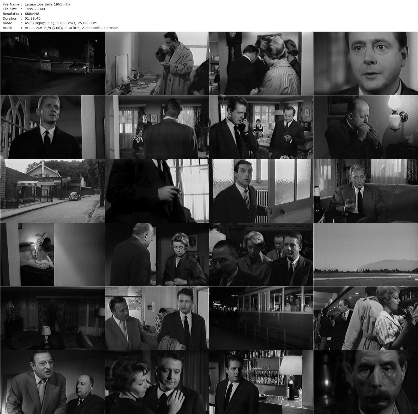 The End of Belle AKA La mort de Belle (1961) Édouard Molinaro, Jean Desailly, Alexandra Stewart, Monique Mélinand-poster