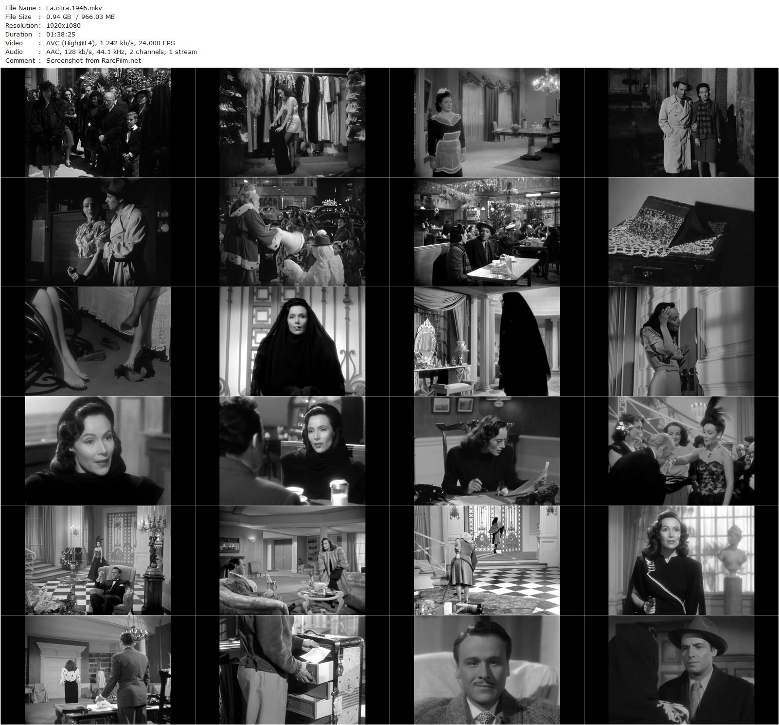 The Other One / La otra (1946) Roberto Gavaldón, Dolores del Rio, Agustín Irusta, Víctor Junco-poster