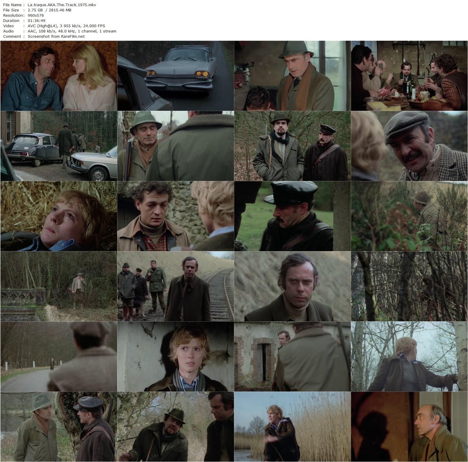 The Track / La traque (1975) Serge Leroy, Mimsy Farmer, Jean-Luc Bideau, Michael Lonsdale-poster