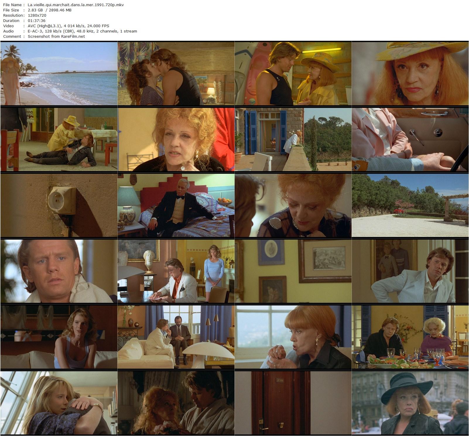 The Old Lady Who Wades in the Sea (1991) Laurent Heynemann, Jeanne Moreau, Michel Serrault, Luc Thuillier-poster