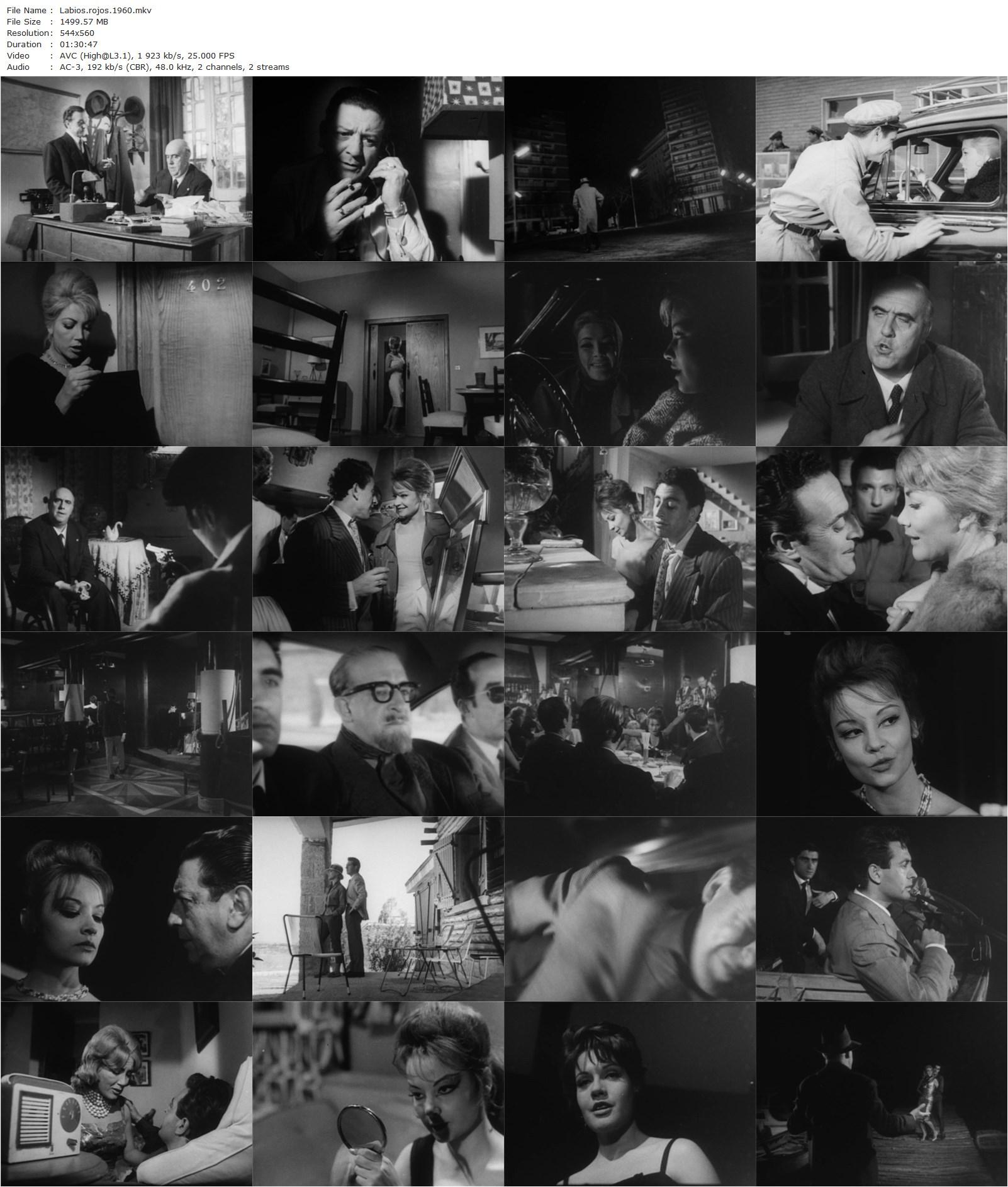 Red Lips / Labios rojos (1960) Jesús Franco, Isana Medel, Javier Armet, Lina Canalejas-poster