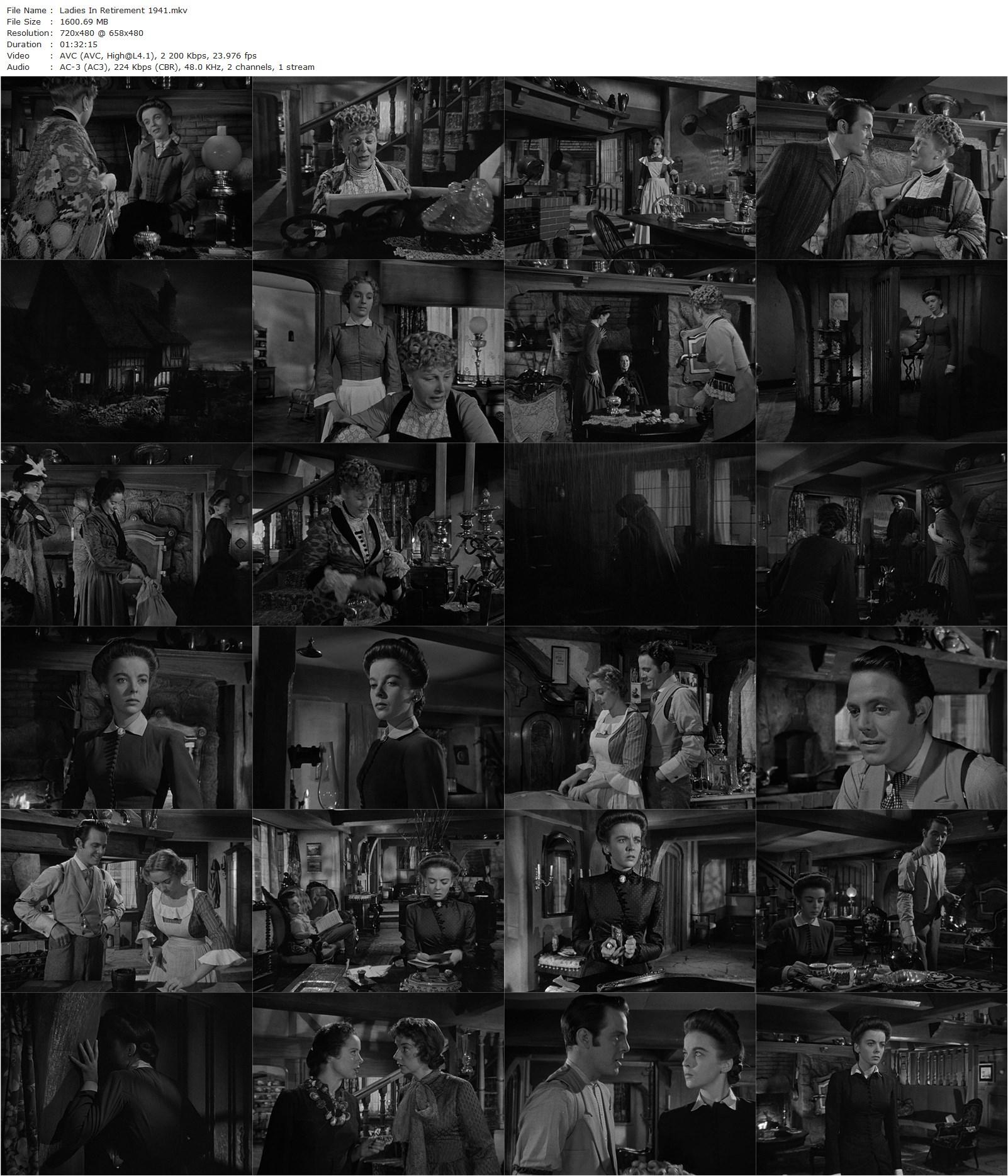 Ladies in Retirement (1941) Charles Vidor, Ida Lupino, Louis Hayward, Evelyn Keyes-poster