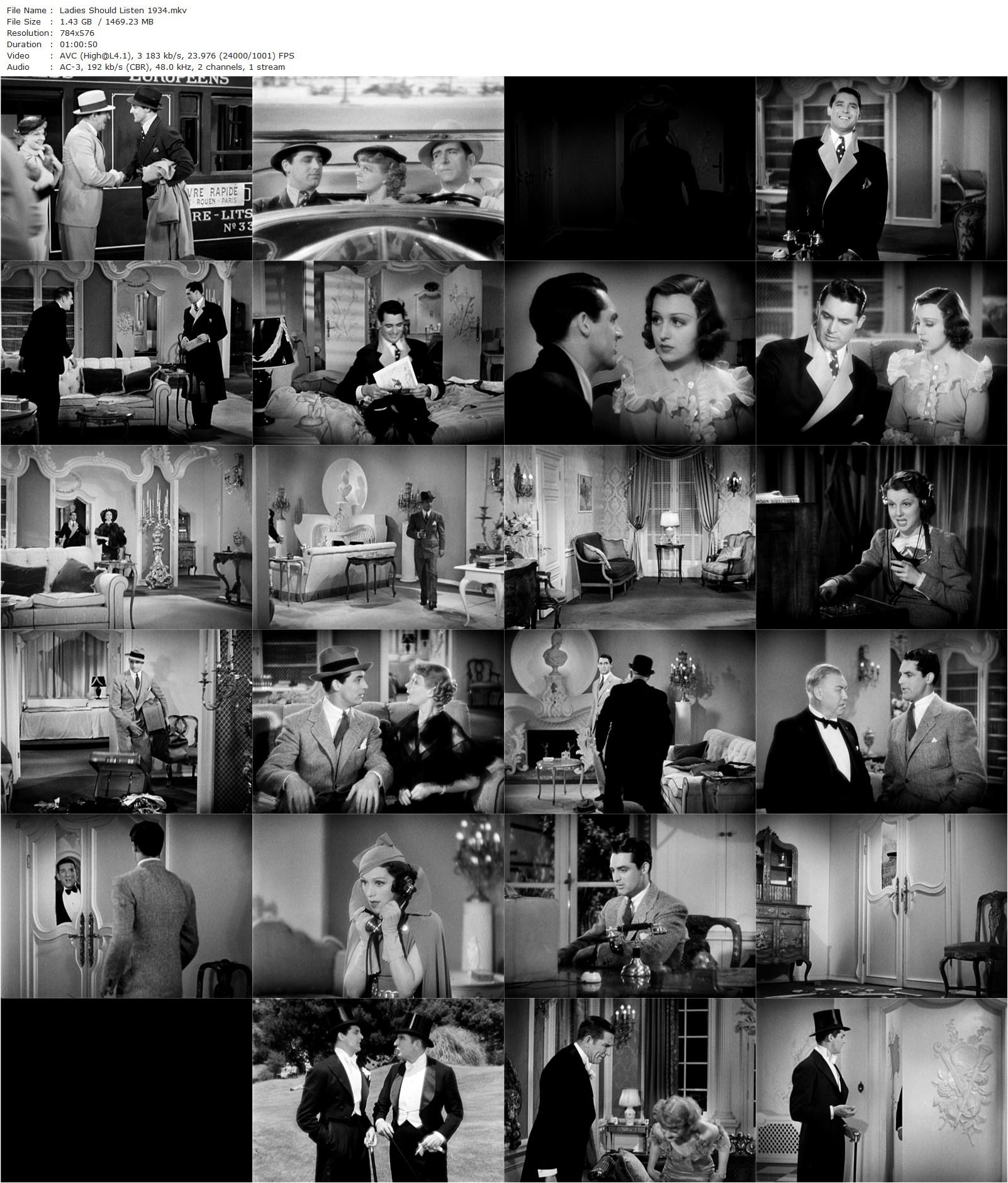 Ladies Should Listen (1934) Frank Tuttle, Cary Grant, Frances Drake, Edward Everett Horton-poster