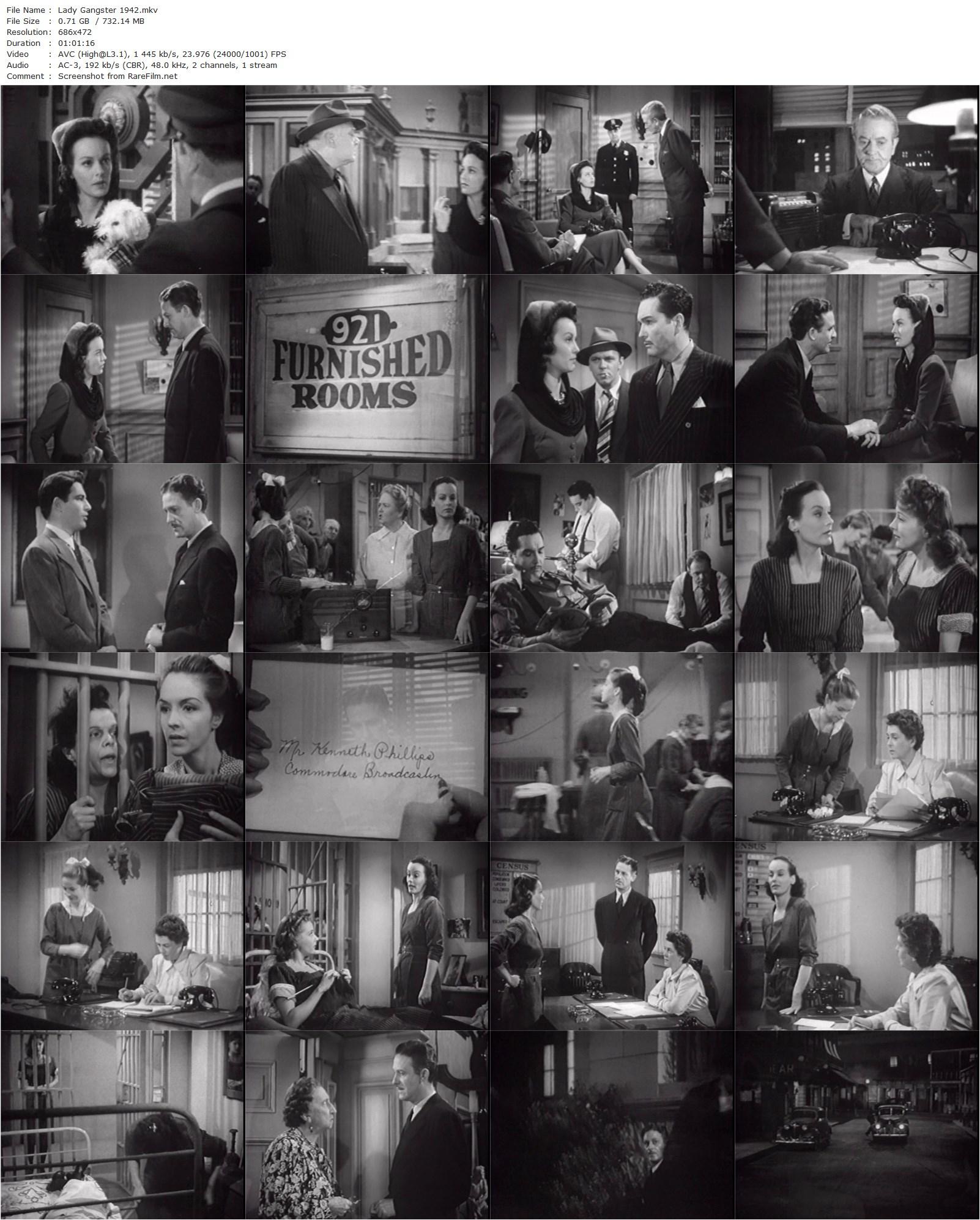 Lady Gangster (1942) Robert Florey, Faye Emerson, Julie Bishop, Frank Wilcox-poster