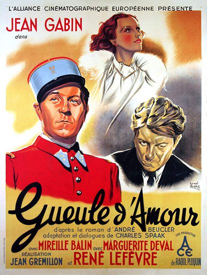 Lady Killer (1937) Jean Grémillon, Jean Gabin, Mireille Balin, Pierre Etchepare