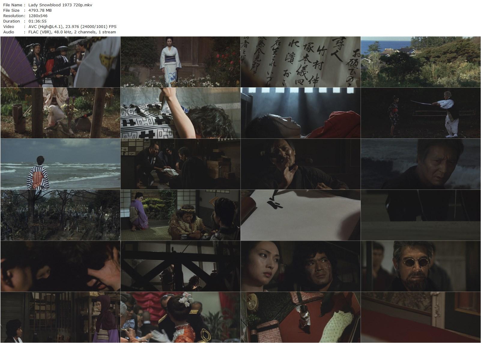 Lady Snowblood AKA Shurayukihime (1973) Toshiya Fujita, Meiko Kaji, Toshio Kurosawa, Masaaki Daimon-poster