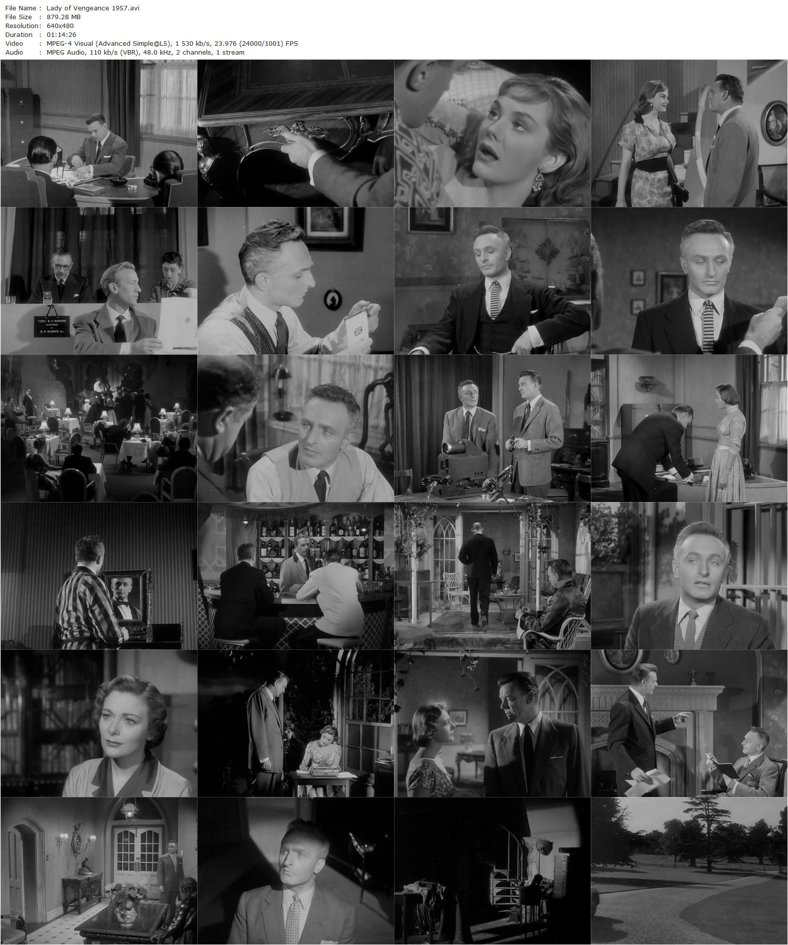 Lady of Vengeance (1957) Burt Balaban, Dennis O’Keefe, Ann Sears, Anton Diffring-poster