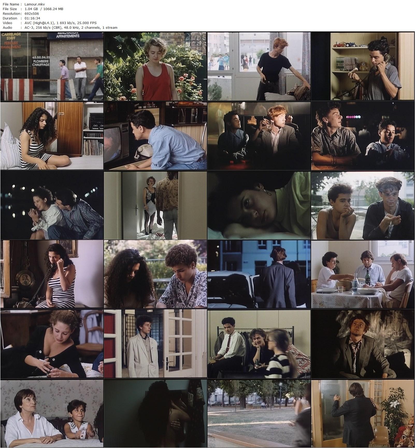 L’amour (1990) Philippe Faucon, Laurence Kertekian, Jule Japhet, Mathieu Bauer-poster