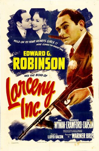 Larceny, Inc (1942) Lloyd Bacon, Edward G. Robinson, Jane Wyman, Broderick Crawford