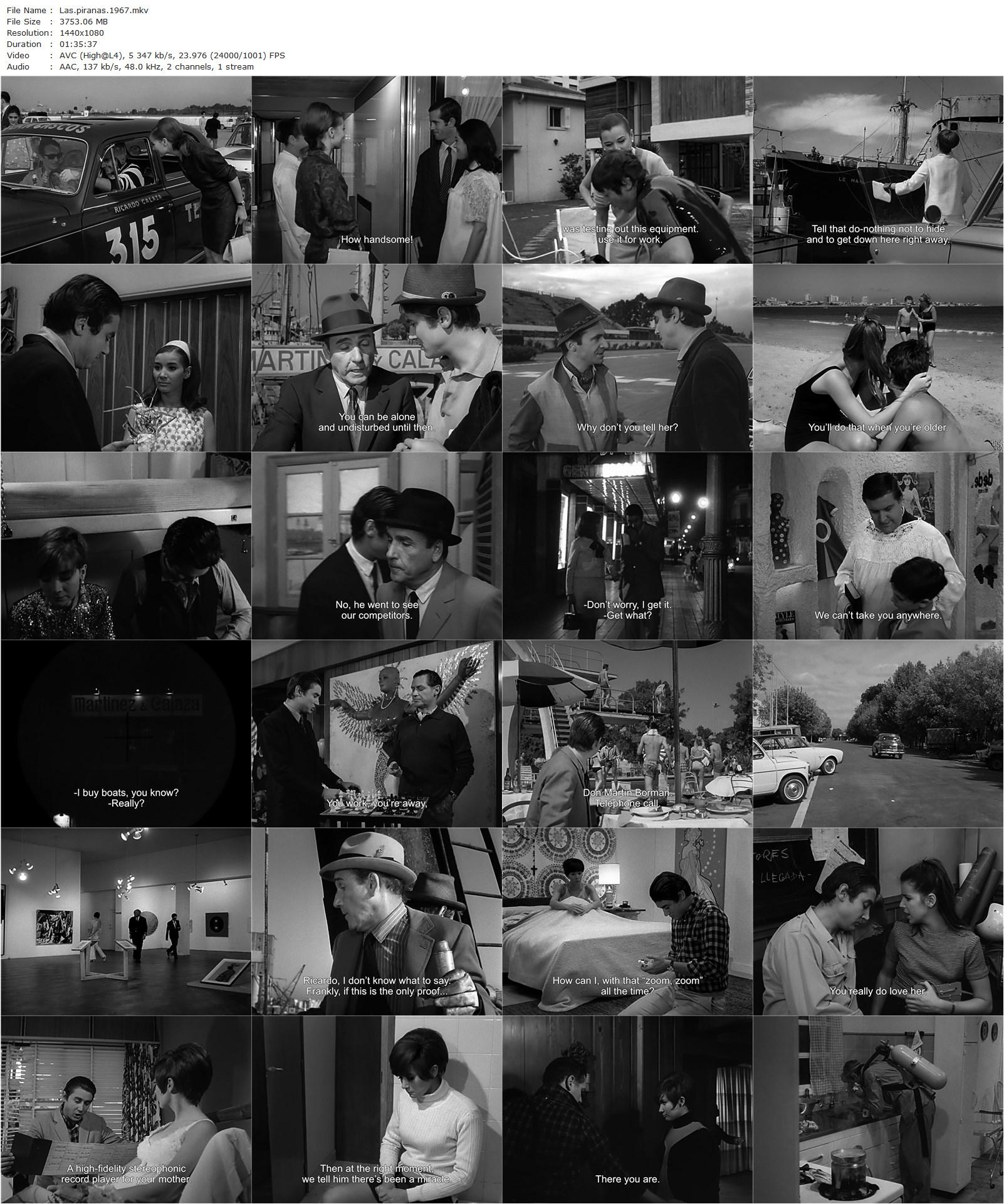 The Piranhas AKA Las pirañas (1967) Luis García Berlanga, Sonia Bruno, Rodolfo Bebán, Ana María Campoy-poster