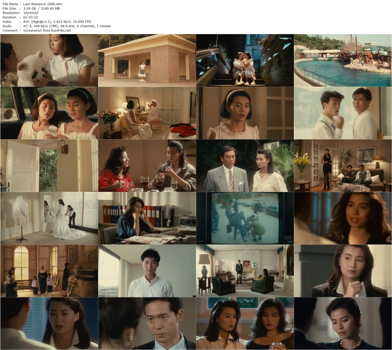 Last Romance / Liu jin sui yue (1988) Yonfan, Cherie Chung, Maggie Cheung, Shingo Tsurumi-poster