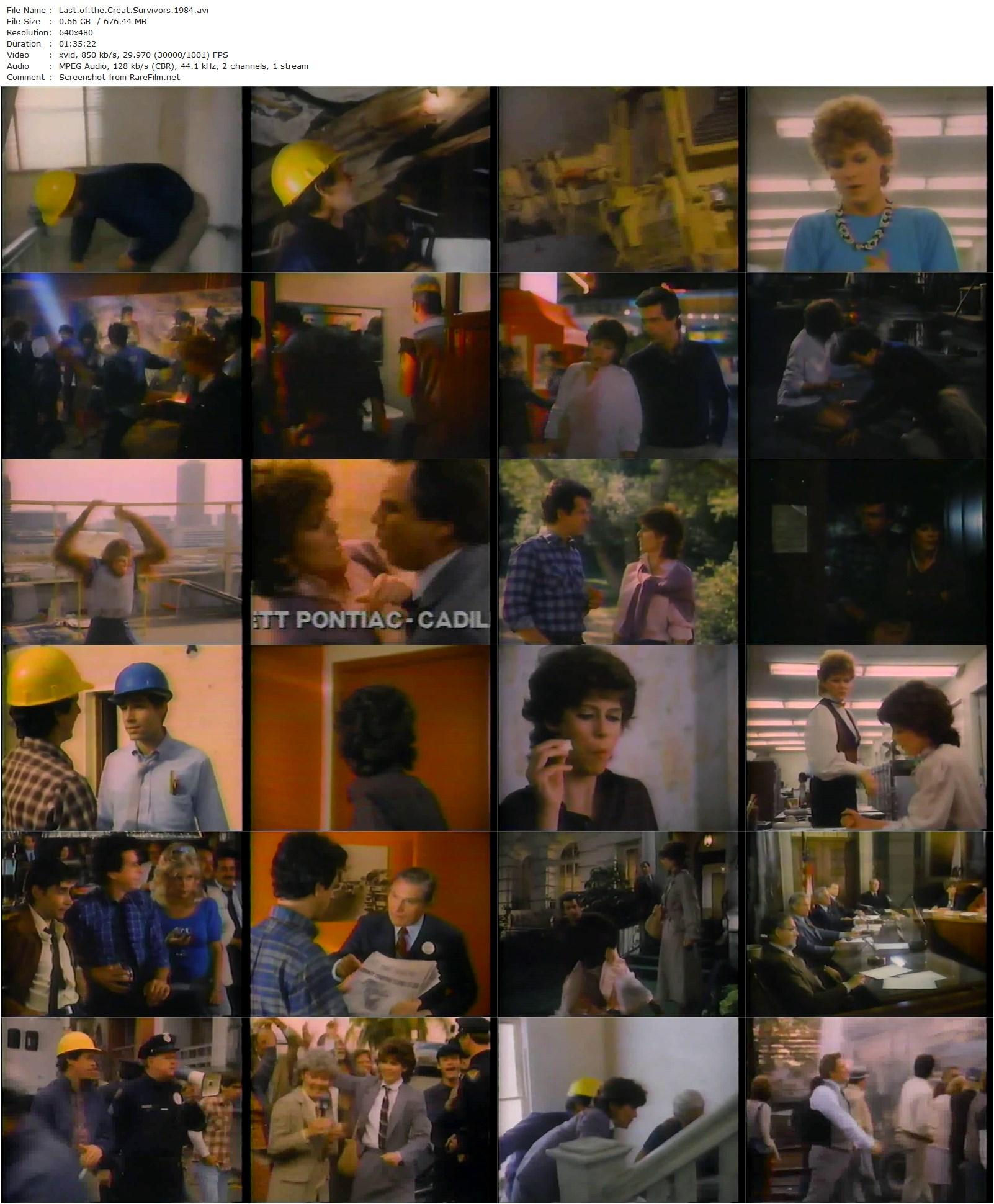 Last of the Great Survivors (1984) Jerry Jameson, Pam Dawber, James Naughton, Thom Bray-poster