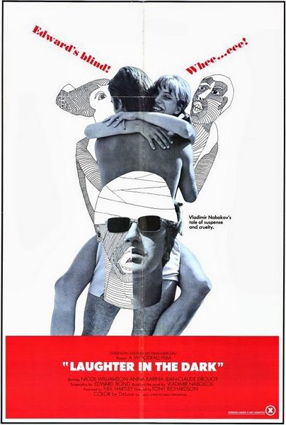 Laughter in the Dark (1969) Tony Richardson, Nicol Williamson, Anna Karina, Jean-Claude Drouot